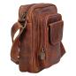 Preview: Herren Leder Umhängetasche Schultertasche Minibag Crossbag Ledertasche